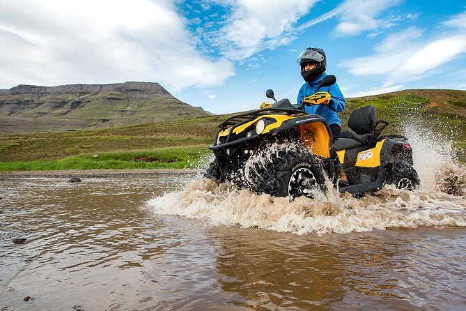 ATV & Golden Circle Adventure from Reykjavik - Gullfoss Waterfall: Spray, Noise, and Power in a Rocky Canyon