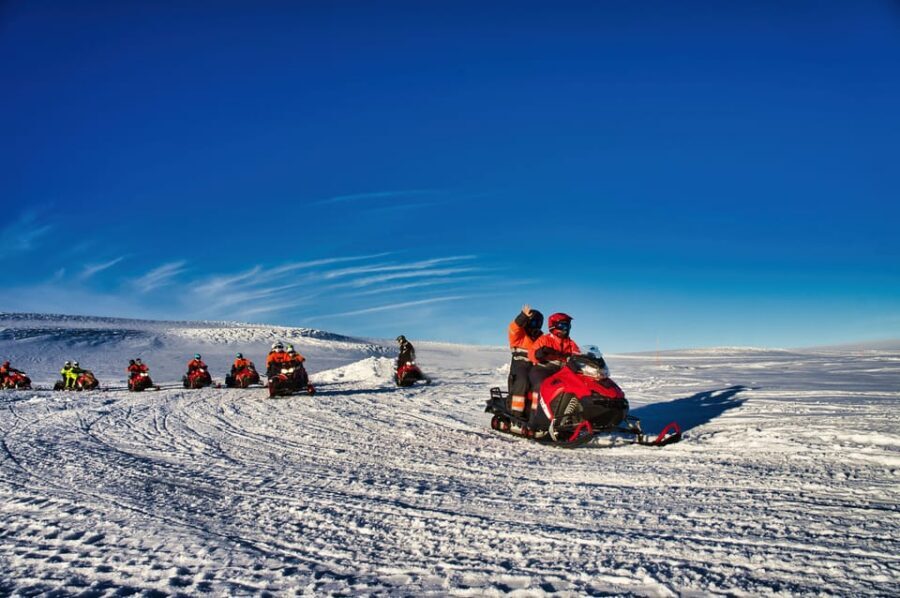 From Geysir: Snowmobile Adventure on Langjökull Glacier - The Photo Stop: quick downtime with big payoffs
