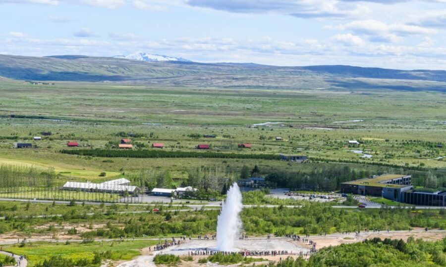From Reykjavik: Full Day Whale Watching & Golden Circle Tour - Gullfoss Waterfall: glacial-river power in 45 minutes