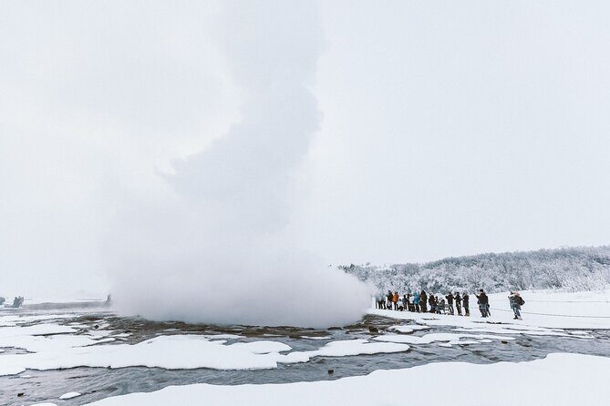 Golden Circle, Kerid and Sky Lagoon Small Group Day Tour - Gullfoss: golden waterfall power from a glacier-fed river