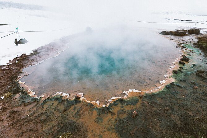 Golden Circle, Kerid and Sky Lagoon Small Group Day Tour - Hveragerði stop: quick break, hot springs, and bananas (yes, really)