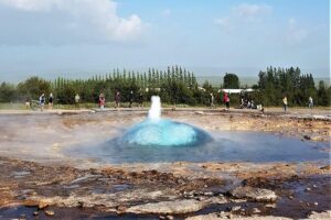 Golden Circle Private Day Tour - up to 9 passengers - Geysir in Haukadalur: where Strokkur keeps the show going