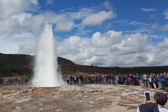 Golden Circle & South Coast. Private Day Tour - Skogafoss: Big Falls, Spray in the Air, and Rainbows When the Sun Plays Nice