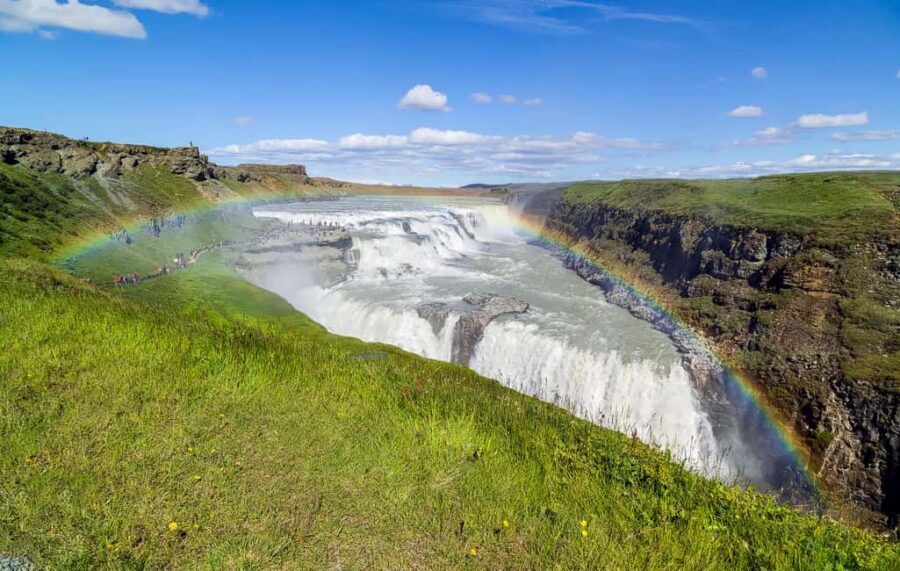 Reykjavik: Golden Circle Tour and Sky Lagoon Entry Ticket - Gullfoss waterfall: the 30-meter thunder moment