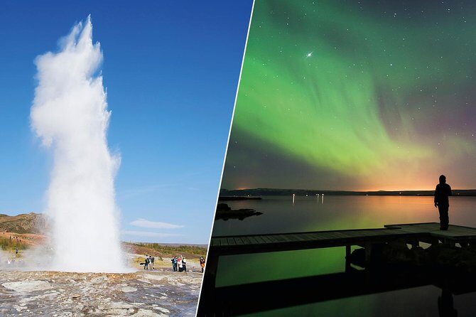 The Golden Circle & Northern Lights Guided Combo tour - Golden Circle stop 2: Geysir geothermal area and Strokkur